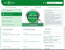 Tablet Screenshot of kreis-wesel.de